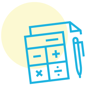 calculator icon illustration