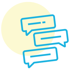 discussion icon illustration